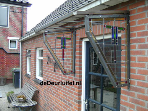 Deurluifel glas in lood